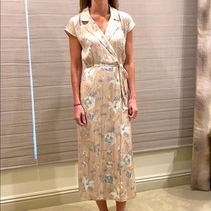 David Lerner midi wrap dress